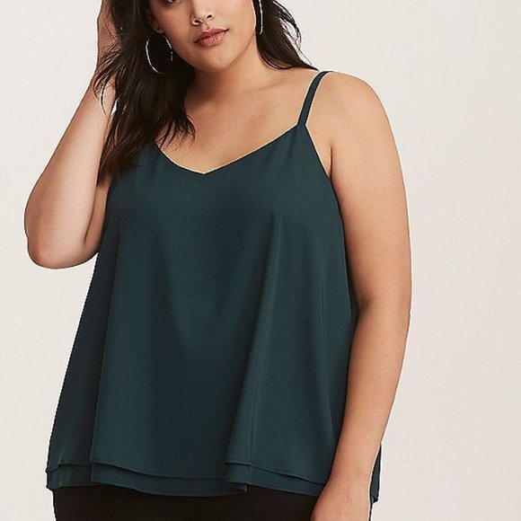Torrid Dark Teal Camisole Top - Picture 1 of 13